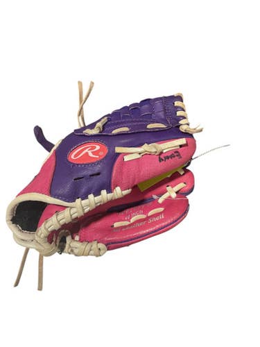 Used Rawlings Pnk Purp Fielders Glove Bb Sb Glove Rh Throw Pink 10" 11834-s000041856