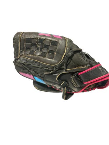 Used Mizuno Finch Softball Glove Lh Throw Fastpitch Gloves Black 12 1 2" 11834-s000041910