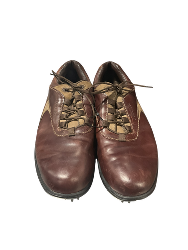 Used Foot Joy Mens Golf Shoes Brown Senior 11 11834-s000045255