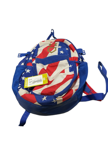 Used Under Armour R W B Backpack Bag Bb Sb Player Backpack White Red Navy 11834-s000047593