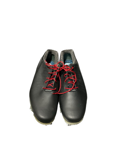 Used Foot Joy Mens Golf Shoes Black Senior 9 11834-s000047733