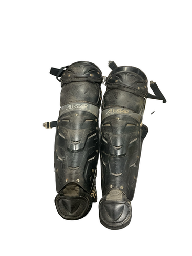 Used All-star Black Shin Guards Catchers Leg Guards Black Adult 11834-s000050615