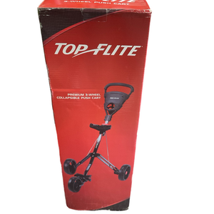 Used Top Flite 3 Wheel Push Cart Golf Cart 3 Wheel 11834-s000051007