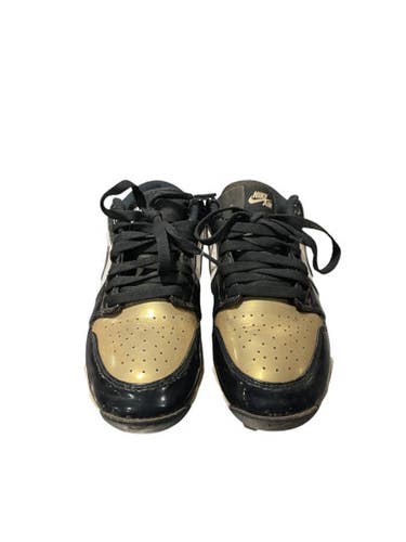 Used Nike Gold Blk Jordans Bb Sb Cleats Gold Junior 04.5 11834-s000046815