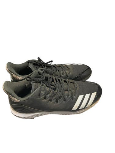 Used Adidas Blk Metal Cleats Bb Sb Cleats Black Senior 12 11834-s000035403