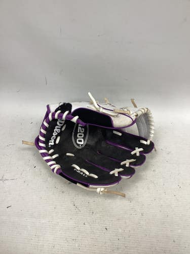 Used Wilson A200 Bb Sb Glove Rh Throw Black And White 10" 11851-s000047578