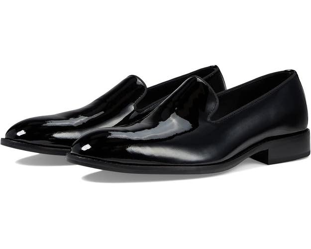 Johnston & Murphy Gavney Loafer Men 9 Black Leather Slip On Casual Shoes ZPO3762