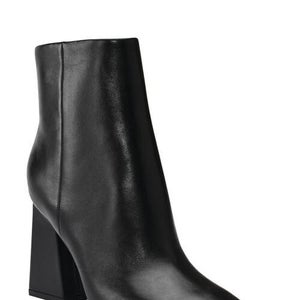 Marc Fisher LTD Kulika Boots Women's US 9.5 Black Leather Ankle Booties ZOGG307