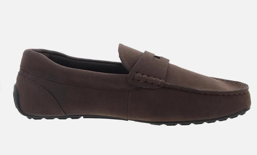 Alfani Marco Penny Loafers Mens 11 Brown Faux Suede Moc Toe Casual Shoes ZPO3760