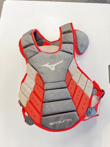 Used Mizuno Samurai Catchers Chest Protector Red Adult 11860-s000309977