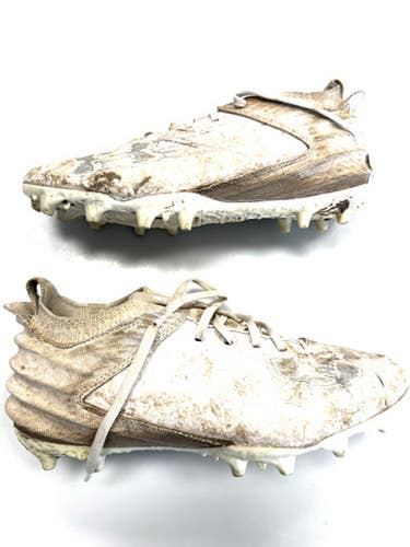 Used Under Armour Lax Cleats Mens White Senior 7.5 11860-s000309947