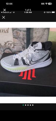 White Men's Size M 11.0 Nike Kyrie 7 Shoes (New/Wored 2xs)