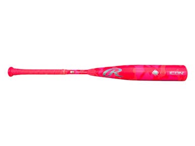 Used Rawlings Icon 2025 Pink Unicorn Bb Sb Usssa 2 3 4 Bat 30" 11450-s000522016