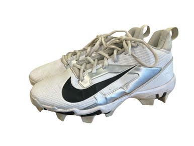 Used Nike Alpha Menance 4 Shark Adult Fb Cleats White Senior 5 11450-s000522008