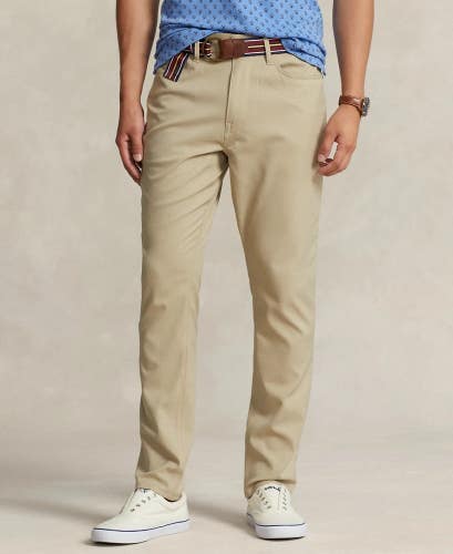 Polo Ralph Lauren Pants Men's 34x30 Khaki Slim Fit Chino Performance MAC171