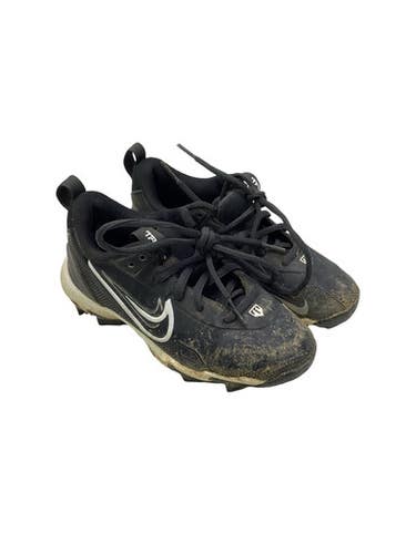 Used Nike Trout Bb Sb Cleats Black And White Youth 13.0 11347-s000270430