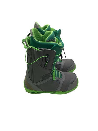 Used Burton Ambush Mens Snowboard Boots Green Senior 10 11347-s000270411