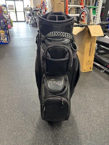 Used Ping Black Tour Bag Mens Cart Bag Black 11337-s000488167