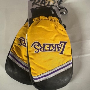 LabX Rad Los Angeles Lakers Puffy Mittens Gloves Men’s Medium Brand New