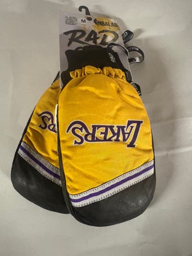 LabX Rad Los Angeles Lakers Puffy Mittens Gloves Men’s Medium Brand New