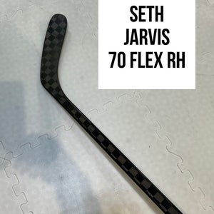 Senior(1x)Right CT: Seth Jarvis 70 Flex ProBlackStock™ Unbranded Pro Stock Hockey Sticks