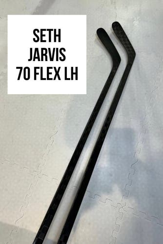 Senior(2x)Left CT: Seth Jarvis 70 Flex ProBlackStock™ Unbranded Pro Stock Hockey Sticks