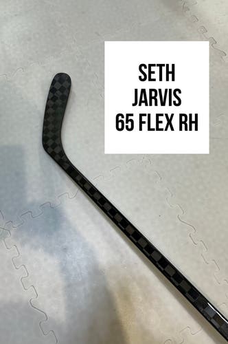 Senior(1x)Right CT: Seth Jarvis 65 Flex ProBlackStock™ Unbranded Pro Stock Hockey Sticks