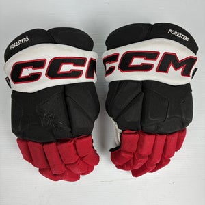 Used 14” CCM 85C Pro Stock Hockey Gloves - Black/Red/White