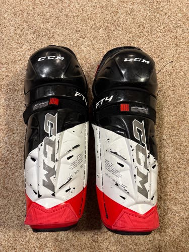 Senior CCM JetSpeed FT4 14" Shin Pads (Used)