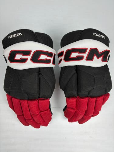Used 15" CCM 85C Pro Stock Hockey Gloves - Black/Red/White