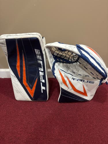 New York Islanders True L4.1 Glove & Blocker  Pro Stock Item#PSBB41