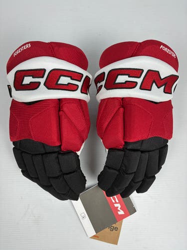 New 14" CCM 85C Pro Stock Hockey Gloves - Red/Black/White