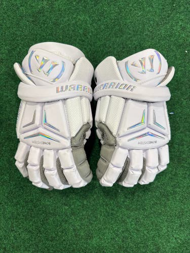 White Warrior Franchise Lacrosse Gloves (New) | Large
