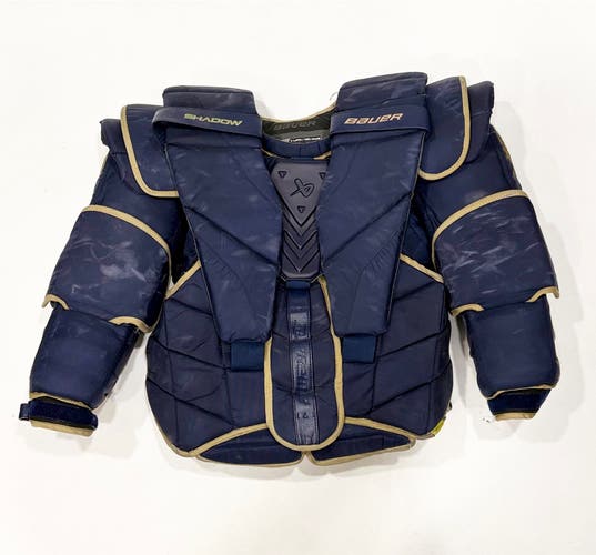 Bauer Supreme Shadow Pro Stock Goalie Chest Protector - Navy/Gold