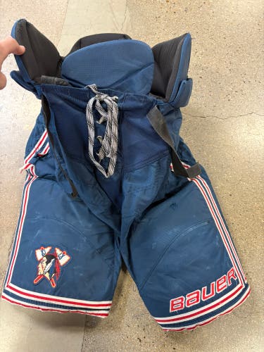 Blue Senior Large Bauer Nexus Hockey Pants | Johnstown Tomahawks Pro Stock (Used)