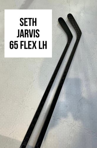 Senior(2x)Left CT: Seth Jarvis 65 Flex ProBlackStock™ Unbranded Pro Stock Hockey Sticks