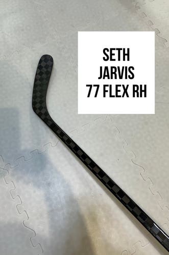 Senior(1x)Right CT: Seth Jarvis 77 Flex ProBlackStock™ Unbranded Pro Stock Hockey Sticks