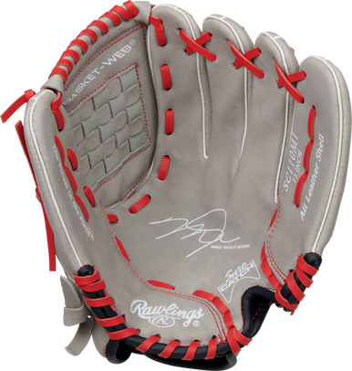 New Rawlings Sure Catch Flexbasket Web Trout Fielders Gloves Rh Throw 11" 11506-rawsc110mt60