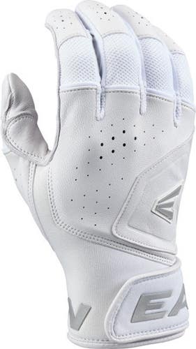 New Easton Mav Pro Adult Batting Gloves White White Xl 11506-rawmprobgwwxl