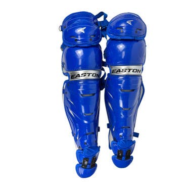 Used Easton Pro X Catchers Leg Guards Royal Blue Adult 11506-s000278935