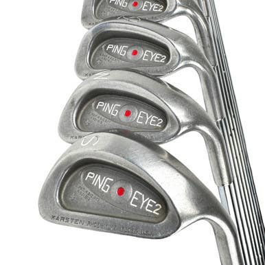 Used Ping Eye 2 Red Dot Men's Rh Iron Set 3i-sw Stiff Flex Steel Shaft 11506-s000300130