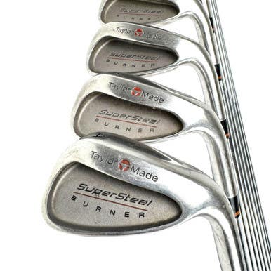 Used Taylormade Supersteel Burner Men's Rh Iron Set 3i-aw Stiff Flex Steel Shaft 11506-s000304024