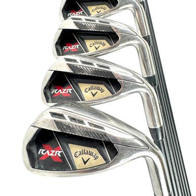Used Callaway Razr X Men's Rh Iron Set 5i-aw Regular Flex Graphite Shaft 11506-s000304044