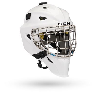 New Ccm Axis F5 Senior Goalie Mask White 11506-ccmgfaf5sw