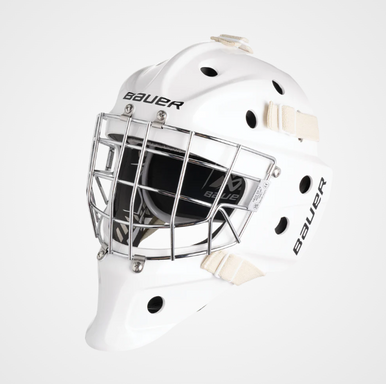 New Bauer Profile 930 Youth Goalie Mask White #1056430 11506-bar1056430ythwht