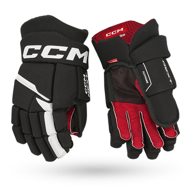 New Ccm Next Junior Gloves Black White 11" 11506-ccmhgnext11