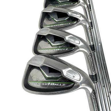 Used Taylormade Rocketballz Men's Rh Iron Set 4i-pw Stiff Flex Steel Shaft 11506-s000295547