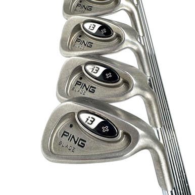 Used Ping I3+ Blade Black Dot Men's Rh Iron Set 3i-pw Stiff Flex Steel Shaft 11506-s000296091