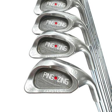 Used Ping Zing Red Dot Men's Rh Iron Set 3i-sw Stiff Flex Steel Shaft 11506-s000300467