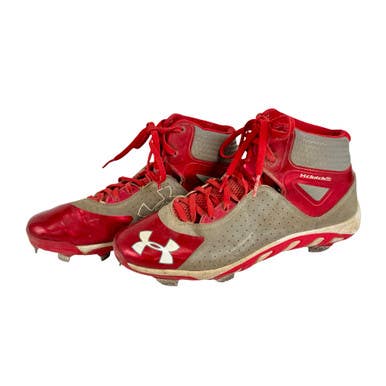 Used Under Armour Clutch Fit Bb Sb Metal Cleats Red Men's 7 11506-s000240524